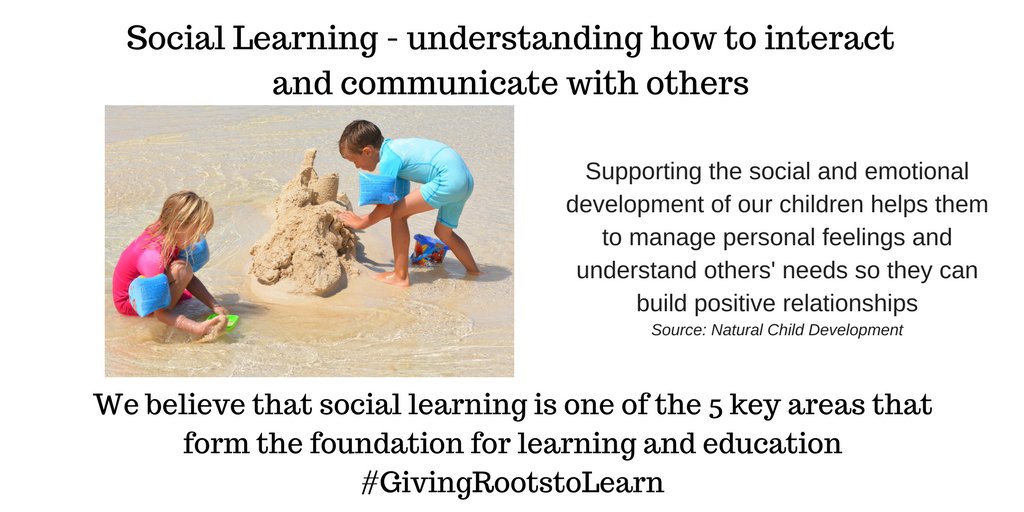 NaturalChildDev's tweet image. Social learning (behaviour) is a key element in early child development #GivingRootstoLearn #learningthroughplay #kidsbehaviour