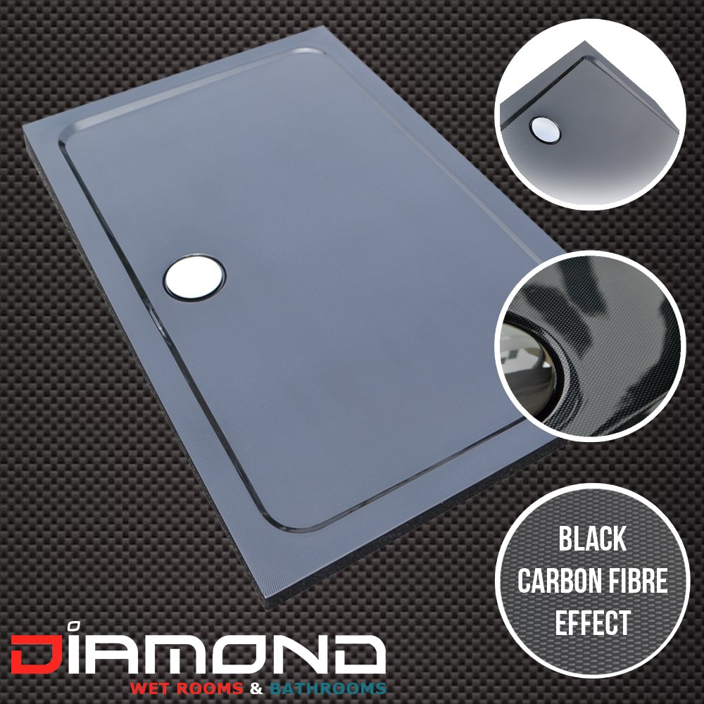 DiamondWROnline's tweet photo. SALE NOW ON! For a limited time only our Black Carbon Fibre Effect Stone Shower Trays have 30% off! #SALE #Black #CarbonFibreEffect #Stone🇬🇧 https://t.co/fwEiZYYcii