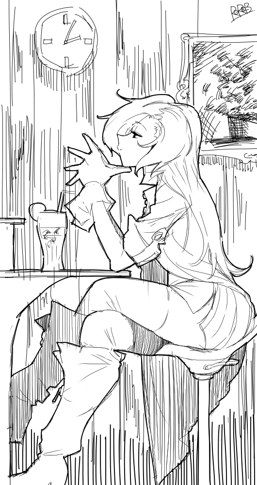 なんか一枚絵っぽく 