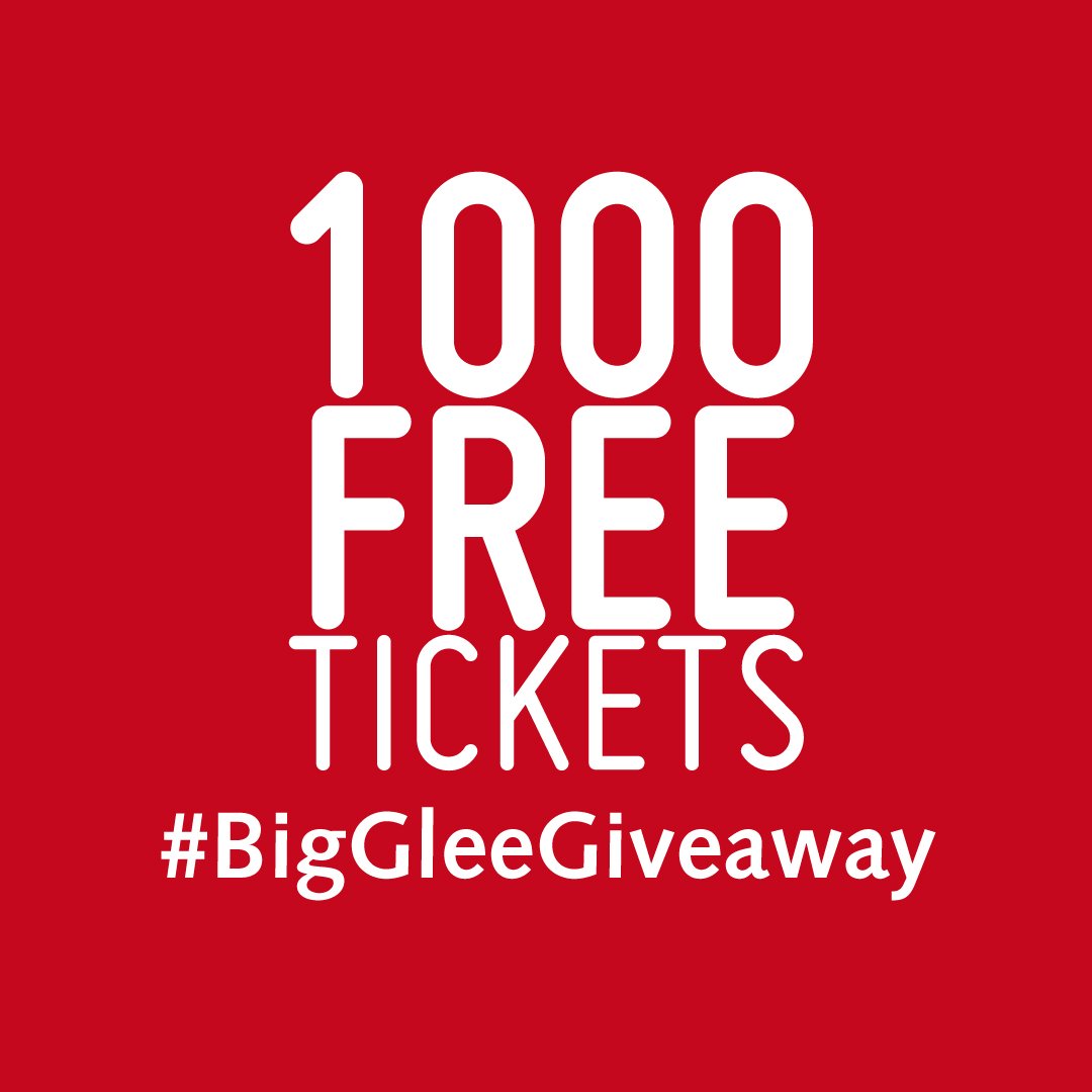 GleeClubBham's tweet photo. #BigGleeGiveaway Head to our site for locations on where to find FREE tickets in #BHAM, #CARDIFF, #NOTTS &amp; #OXFORD! https://t.co/pXyfrh73jK https://t.co/uc0A2YaduE