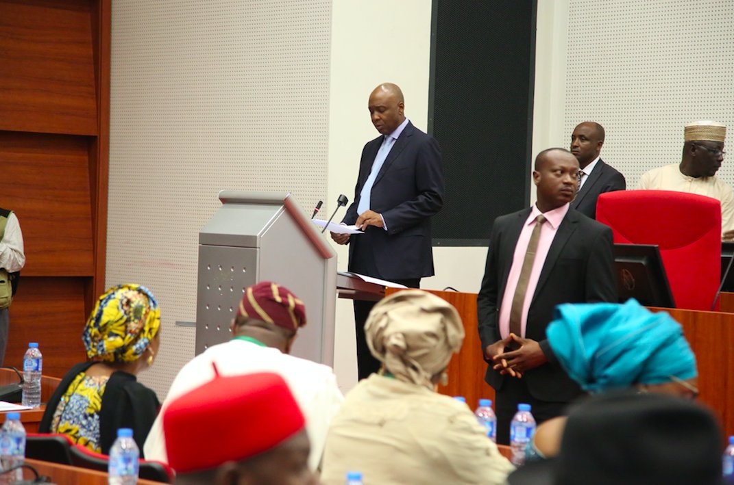 SP8thNGRSenate's tweet photo. "To get our economy back on track we must strengthen the private sector. #NASSBER is a necessary tool to get this done."-@bukolasaraki https://t.co/9C5s7a7xfb