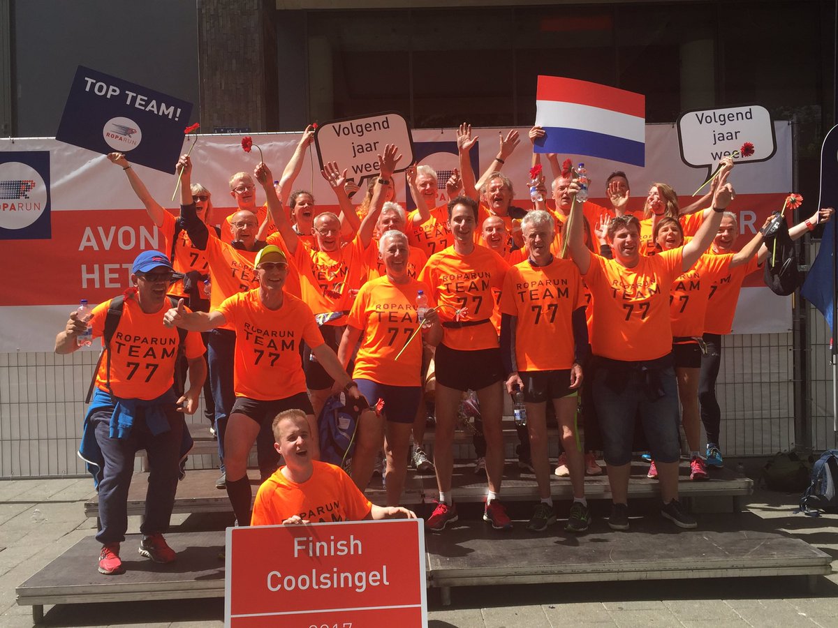 Team77MBr's tweet photo. Om 12:14:40 uur met een gemiddelde snelheid van 12,28 km/u zijn wij gefinisht! Super trots op ons! #roparun17 https://t.co/gLwzUC1Nvw
