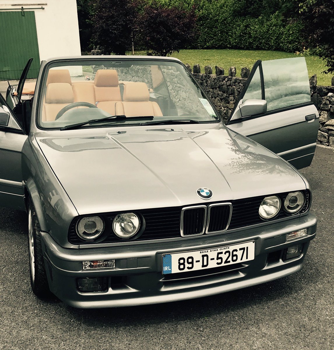 Aired out for summer #summer #E30 #325i #classiccars #convertible #cars