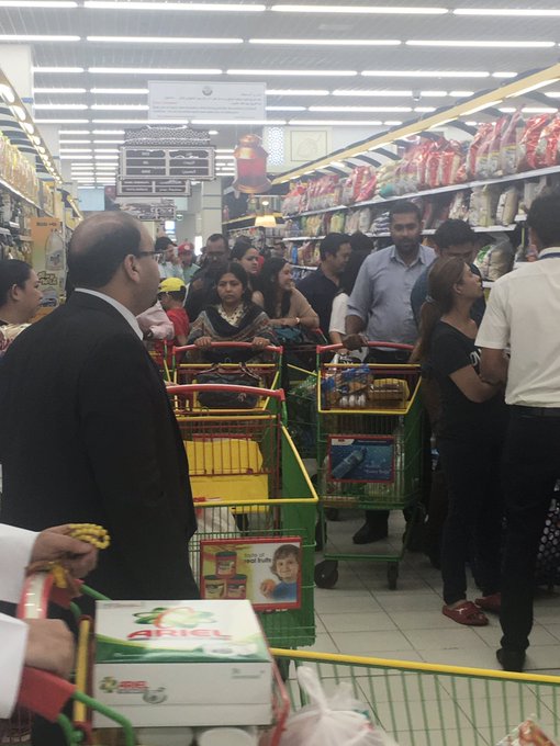 Saudi Arabia Lays Siege to Qatar, Sending People Panicking to the Store for Food DBjlz_DXcAARpxb