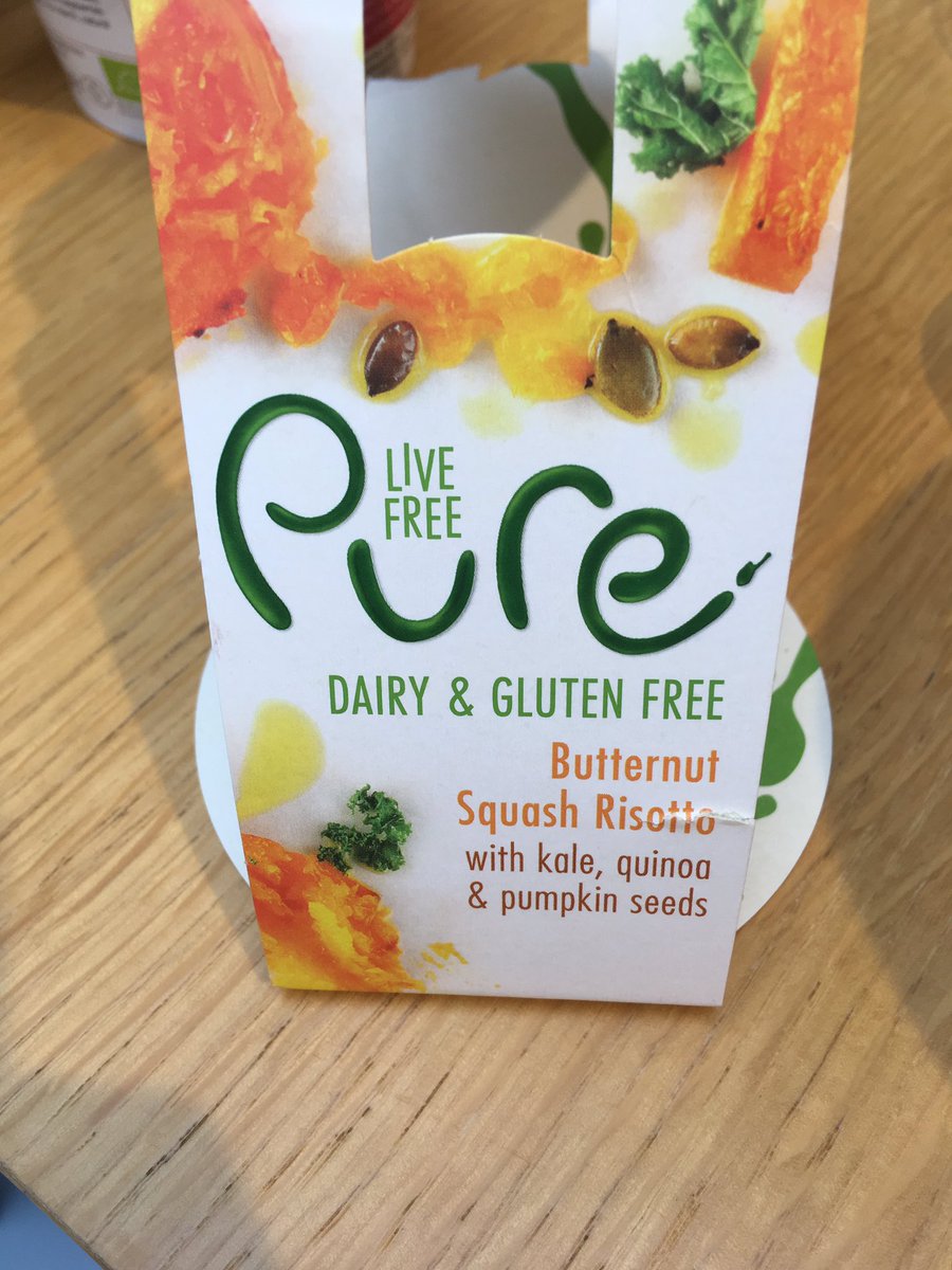RowenaStott's tweet photo. @purefreefrom no where does it say there are mushrooms in the butternut squash risotto, very disappointed, couldn't even eat my lunch! https://t.co/qRkleQPzcn