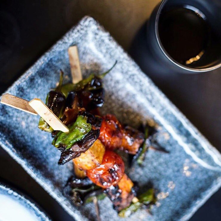 Go green for #worldenvironmentday and give Mr. M's robata fired veggie's a try 🌱🎌

#miyagi #worldenvironmentday #vegetarian #meatfreemonday