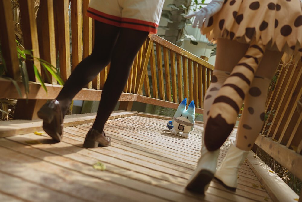 画像,#けものフレンズ  #コスプレ Welcome to ようこそジャパリパーク~サーバル:贤儿sherry カバン:凍凍 @HakuS0626 (2/3) htt…