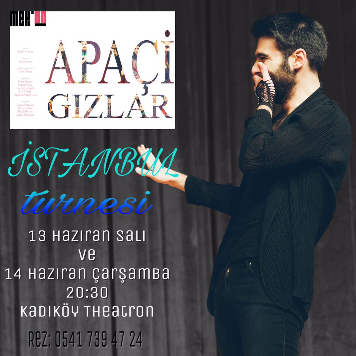 mekansahne's tweet photo. İstanbul!
 
13 ve14 Haziran tarihlerinde, @KadikoyTheatron'da

Rez :0 541 739 47 24 https://t.co/deYvFIqJPp