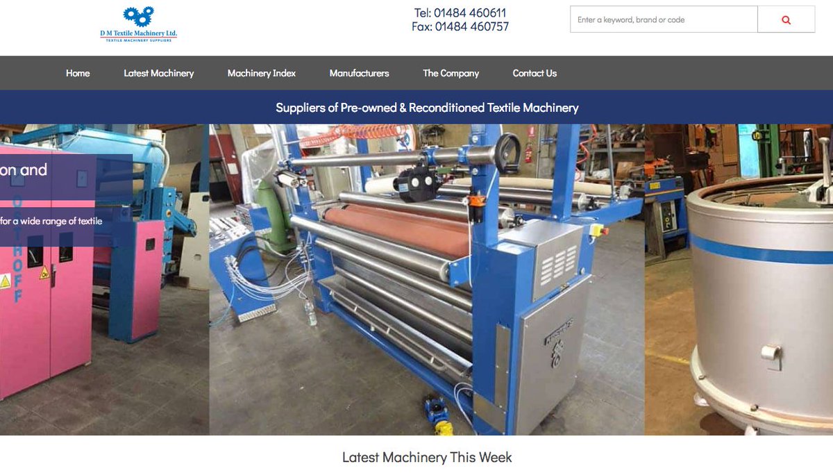 We are extremely pleased to announce the #launch of our new #website - dmtextilemachinery.com #textiles #machinery