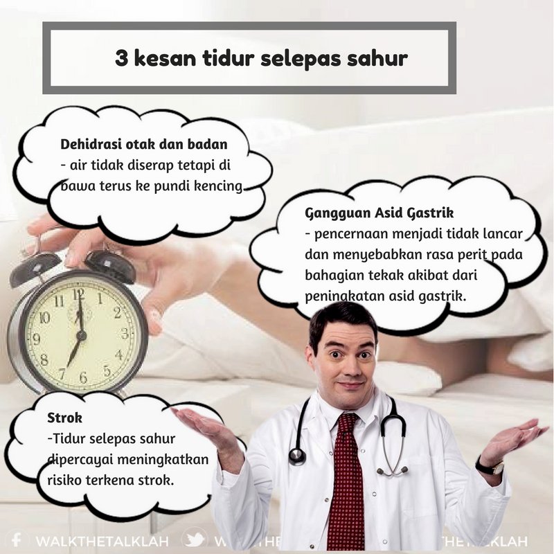 WalkTheTalkLah's tweet photo. 3 kesan tidur selepas sahur

#elaktidurlepassahur
#gangguanasidgastrik
#strok
#dehidrasi
#WalkTheTalkLah https://t.co/5LlcZXNH9v