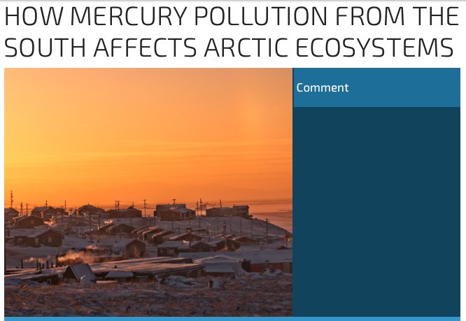 LetsTalkScience's tweet photo. Mercury pollution from southern Canada can travel to the Arctic, impacting aquatic food web #CanadianEnvironmentWeek https://t.co/KxF2Uoez6w https://t.co/CUekSSPw4v