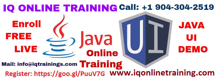 iqonlinetrainin's tweet image. #JavaUI Online Training……
Enroll FREE LIVE #DEMO…..
Register here: goo.gl/PuuV7G
#IQOnlineTraining
goo.gl/0jl2Fi
