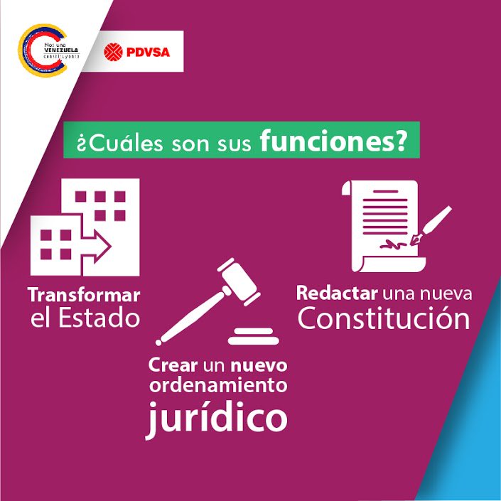 JuninFPO's tweet photo. #PetrolerosConstituyentes ¿Cuales son las funciones de la ANC? #NoMasCrimenesDeOdio https://t.co/2yEXBvDq3D