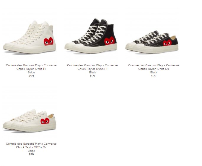 The Sole Restocks Comme Des Garcons Play X Converse Chuck Taylor Restock At End Clothing Link T Co Mq9kibsfdz The Sole Restocks Comme Des Garcons Play X Converse Chuck Taylor Restock At End Clothing Link T Co Mq9kibsfdz