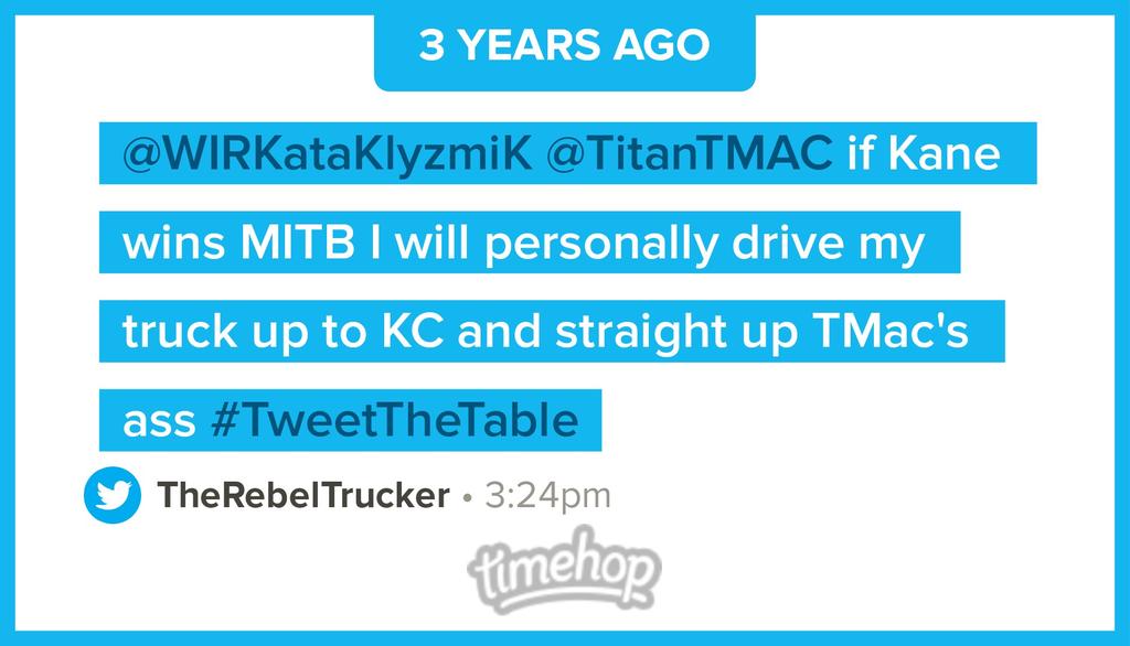 therebeltrucker's tweet image. #TweetTheTable Today is the 3 year anniversary of @TMac_816 making one of the dumbest comments ever...