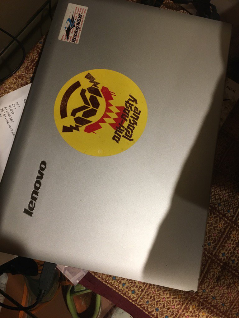 Had to find a home for the sticker , new laptop as good as any..
@pweiofficial 
#returntothecolony
#VividSydney