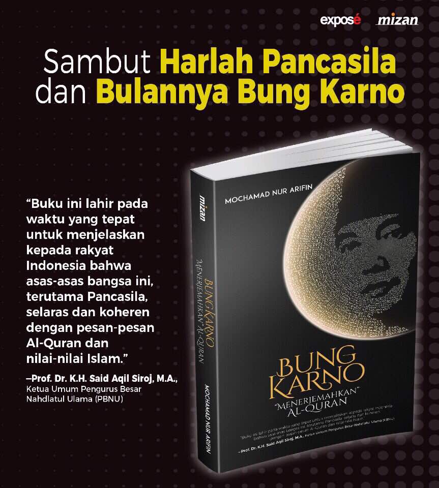 BukuBungKarno's tweet photo. Menjelang kelahiran Putera Sang Fajar, admin akan bikin kuis dengan hadiah 3 buku "Bung Karno Menerjemahkan Al-Quran" bagi yg beruntung. https://t.co/V8SXq5QF8H