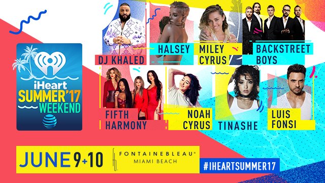 Friday! Our #iHeartSummer17 Weekend with <a href="/ATT/">AT&T</a> kicks off in Miami. Who will be joining us in South Beach? iHeartRadio.com/iHeartSummer