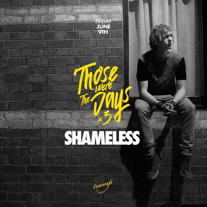 ShamelessAus's tweet photo. Playing an old school Melbourne set at Those Were The Days this Friday @ Tramp! 
Get you tix here! 
https://t.co/ChXnJTgys6 
#RunForCover https://t.co/X6jmn5DzQk