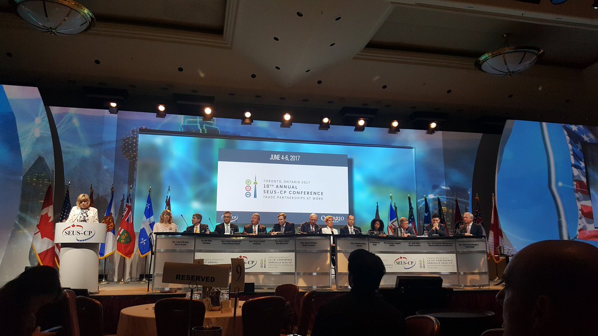 AtlantaMEP's tweet photo. At #seuscp in Toronto with @gdecd and @carroll_edo with Georgia's No. 1 trading partner, Canada. https://t.co/h1gSKXEJux