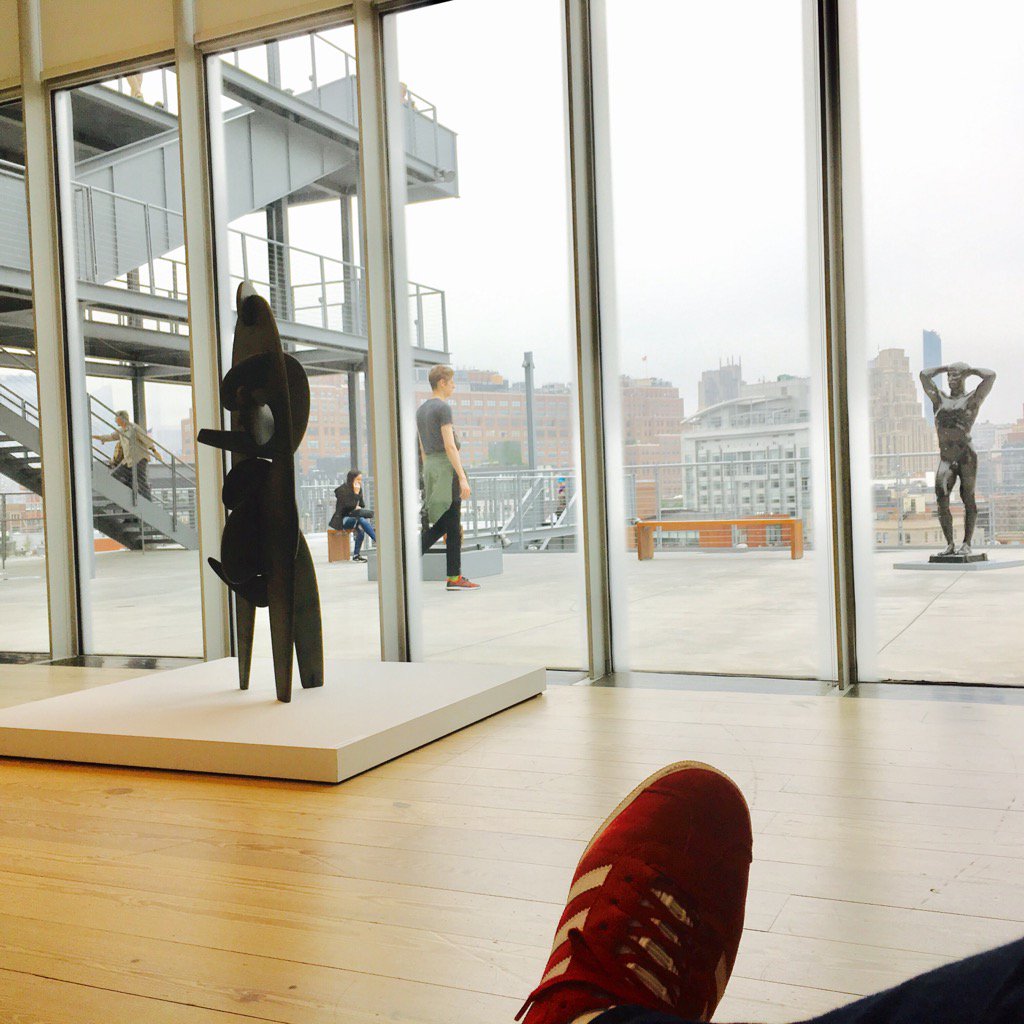There's something about looking outside when visiting an art museum. Scale, substance, and silhouette.