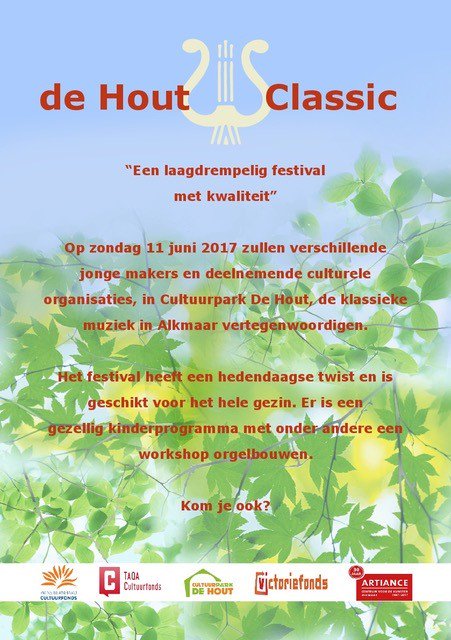 Aankomende zondag 11 juni in samenwerking met @Artiance , De Hout Classic. #cpdh, #alkmaar, #dehoutclassic