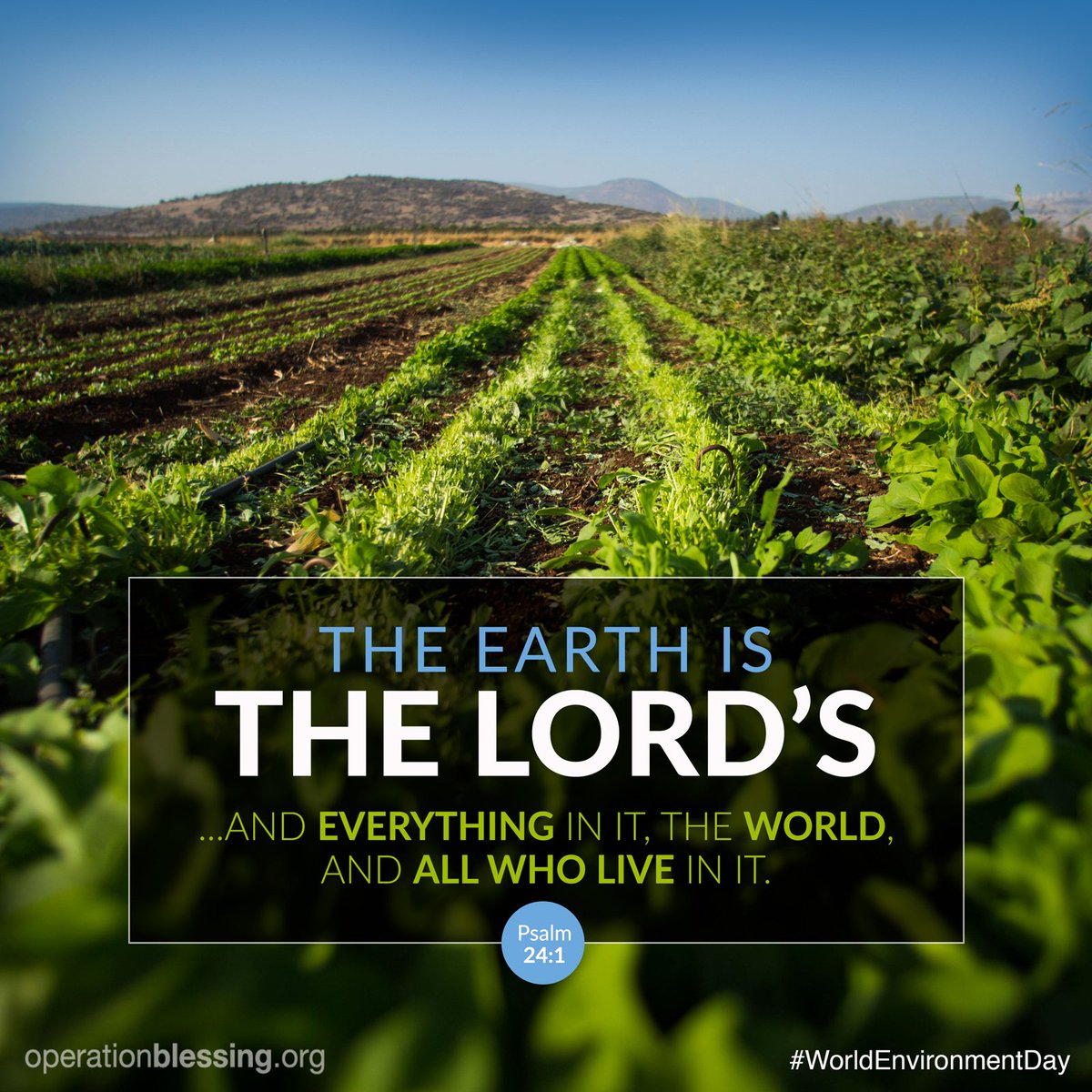 operationbless's tweet photo. This #WorldEnvironmentDay, we remember that all this belongs to the Lord! https://t.co/W8VCEPM1JO