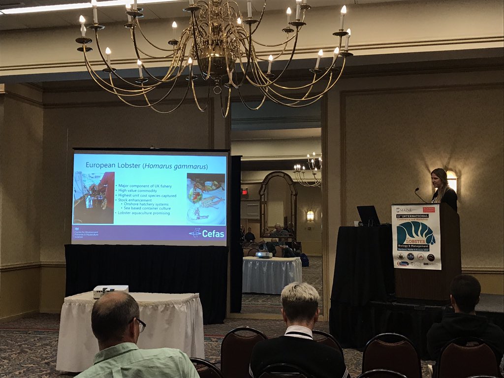 Michelle Pond talks about <a href="/CefasGovUK/">Cefas</a> roll in the LG2 project at the #ICWL11 in Portland Maine