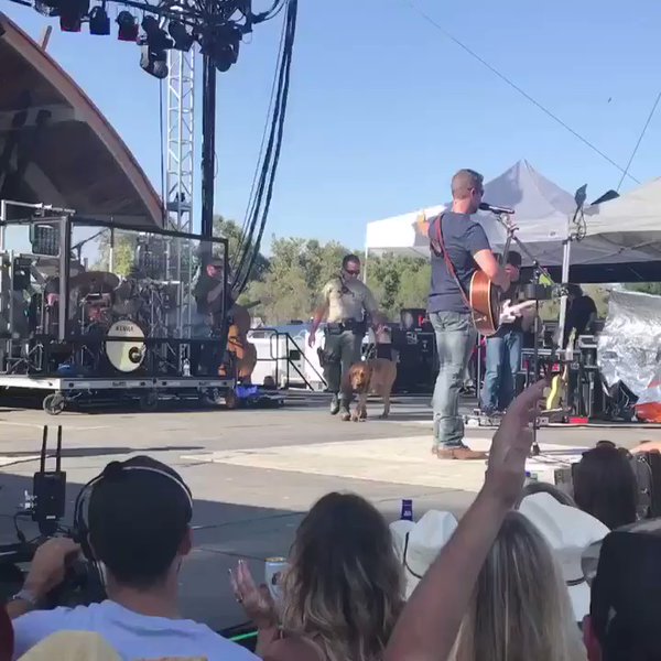FabFestivals's tweet photo. joshturnerfam: RT @RSO: #K9Windy hits the stage with @joshturnermusic at the @cityoftemecula Balloon… https://t.co/c0UHCFISXi #WineFestival https://t.co/ocbiI6oucI