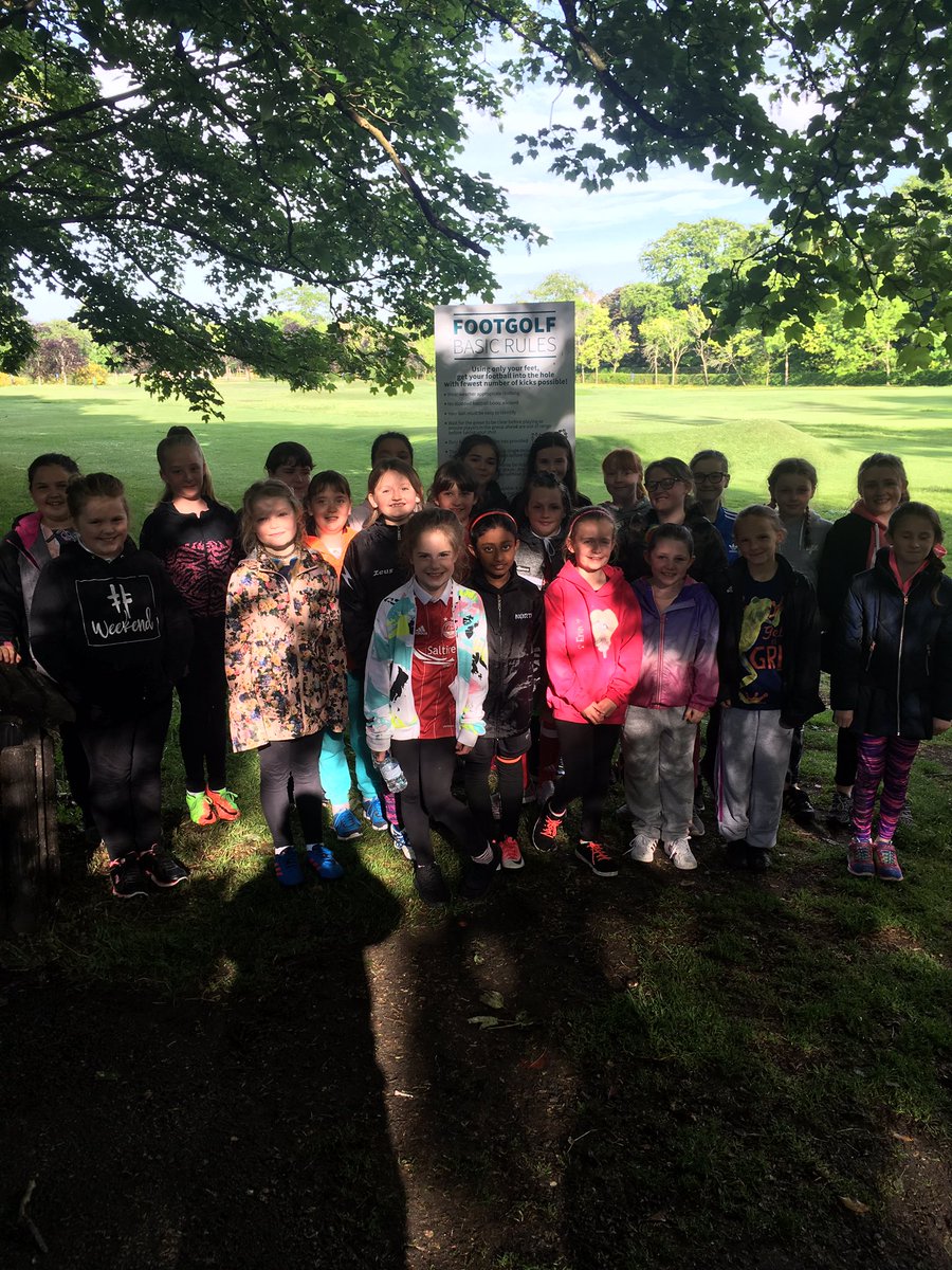 AFCCT's tweet photo. AFCCT FootGolf Championship - @northstar_girls are the first group to take part. Find out more here - https://t.co/PCsoNuIkXp ☀️ ⚽️ 🏌 https://t.co/yB69zsEIvG