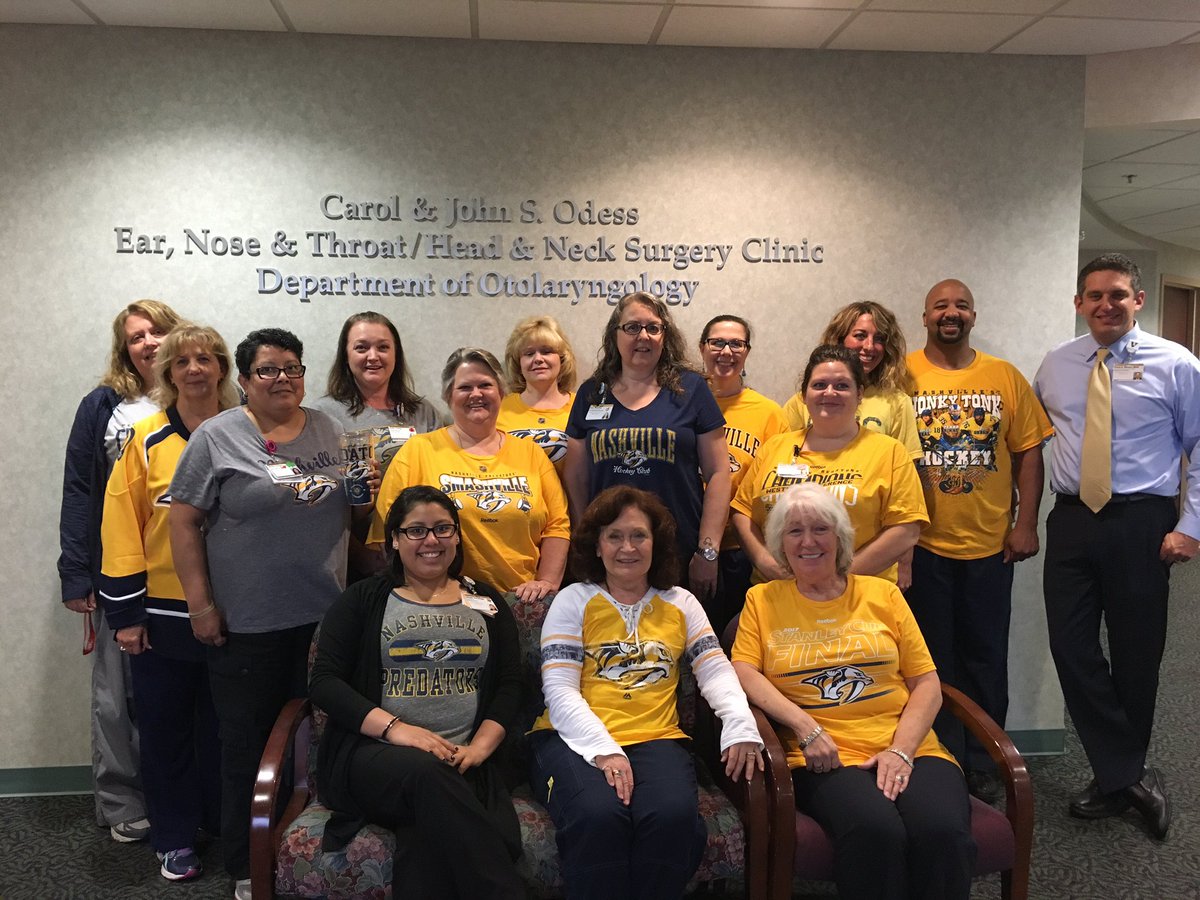 AmyWoosley's tweet photo. @VanderbiltENT 
We Support our Nashville Predators! https://t.co/s4laHY2L6j