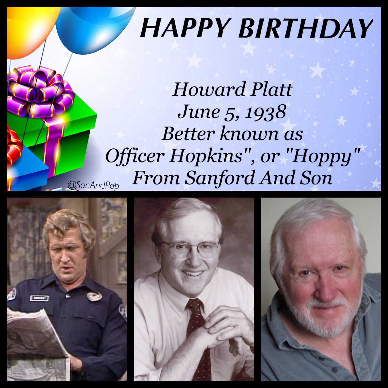 Happy Birthday to actor Howard Platt
\"Hoppy\" from 