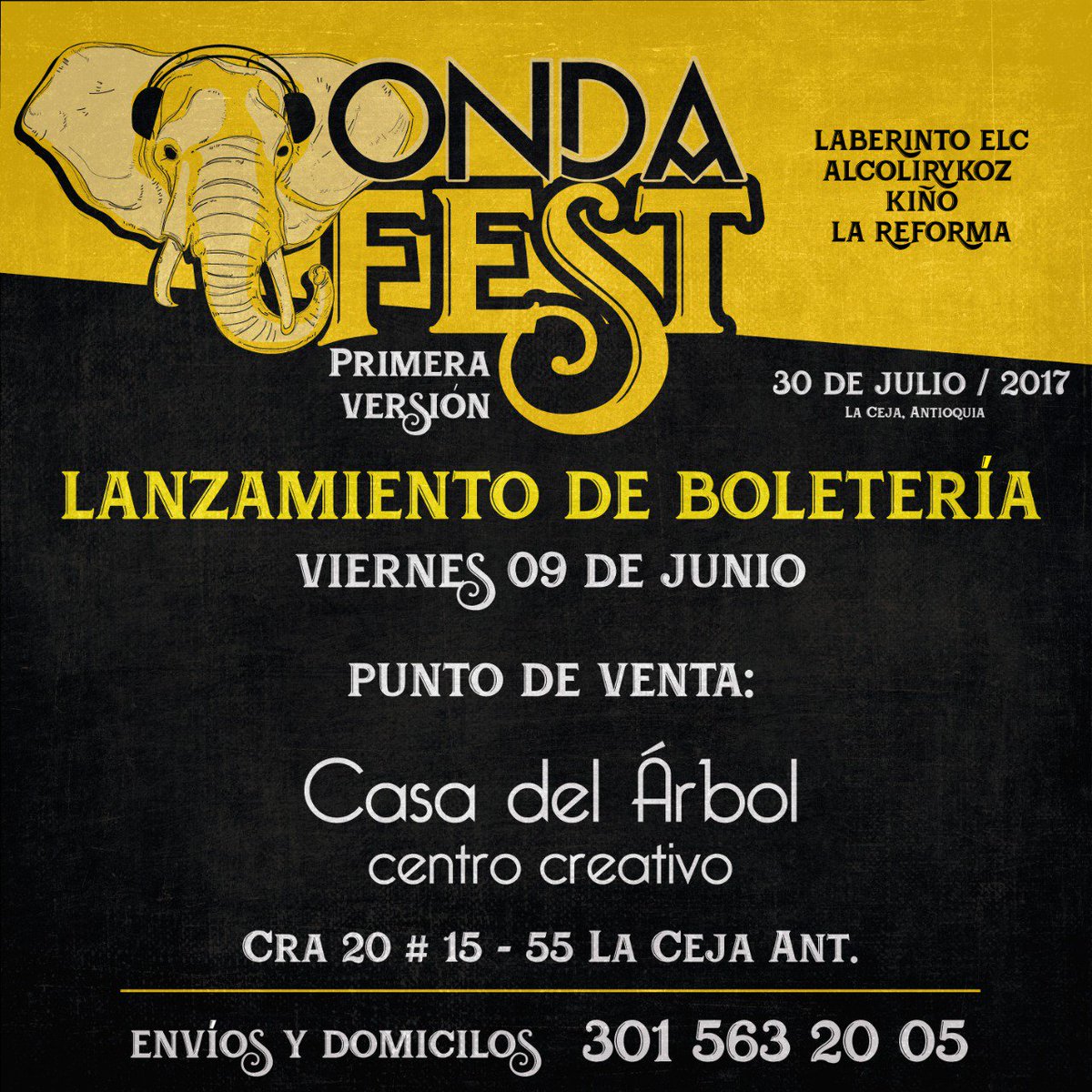 kino_fanclub's tweet photo. Lanzamiento de boletería #OndaFest @laberintoelc @AlcolirykoZ @kinokmusic https://t.co/6uxNS5YUR5