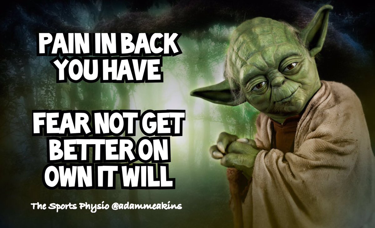 The Sprts Physio On Twitter Yoda Knows BackPain