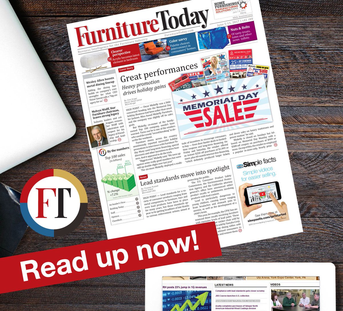 FurnitureToday's tweet photo. There's so much in-depth coverage in this issue that you'll want to read it cover to cover! #furniture #MondayMotivation https://t.co/7RZy1L1sRQ