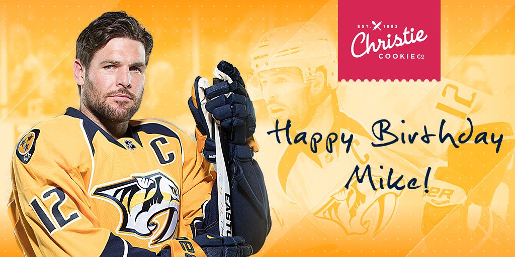 PredsNHL's tweet photo. #Smashville, join us in wishing Captain Mike Fisher a happy birthday! 🎈 https://t.co/jBh9L0NkcI