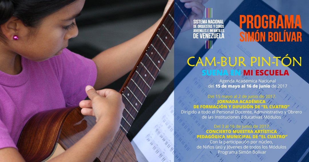 Hasta el 16 de este mes los integrantes del Programa Simón Bolívar realizarán muestras artísticas #NuestrosProgramas