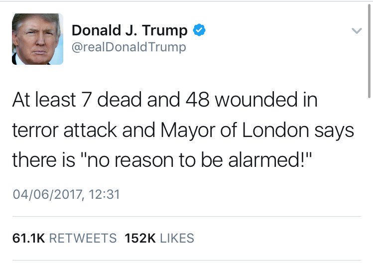 BarristerSecret's tweet photo. Serious question to @theresa_may: What will it take for Trump's state visit to be rescinded? https://t.co/rY77ix9xWn