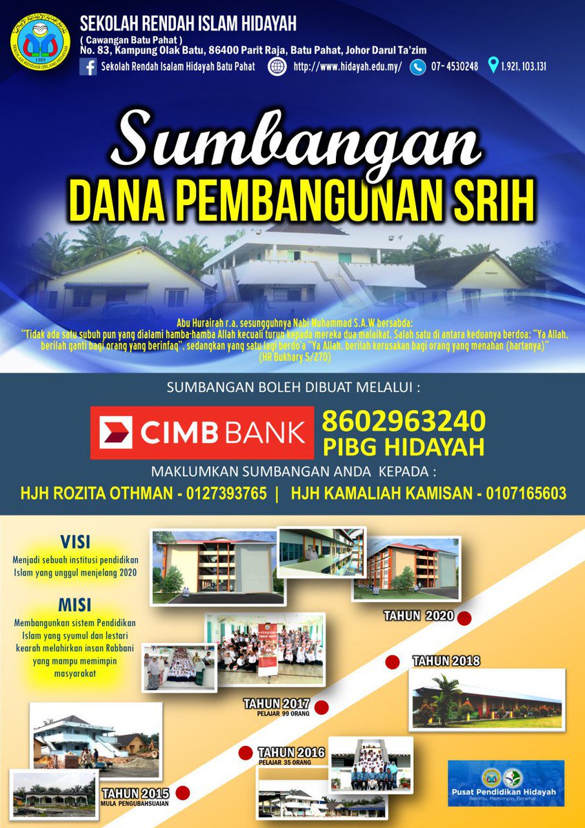 irfanmasiri's tweet photo. Bangunan projek 2020 untuk SRIHBP.
Semoga ramailah dermawan yang sudi menyumbang. π
#SRIHBP #muslehkita https://t.co/pgXWk5v38Z
