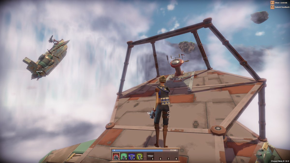 always2boss4you's tweet photo. @WorldsAdrift two ships stuck mid-air. ticket #4287 https://t.co/neIbptckTn
