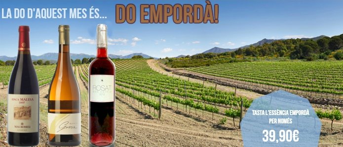 Descobreix la DO d'aquest mes <a href="/DOEmporda/">DO Empordà</a> amb els vins que et proposem #vicatala