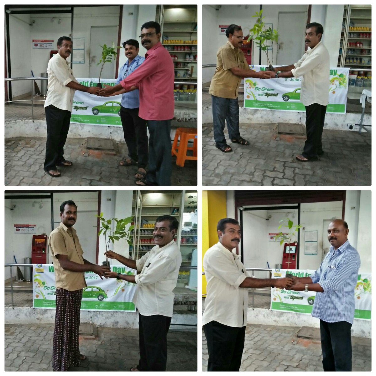 BPCRetailErnaku's tweet photo. Celebrating Environment Day @BPCLimited @singharunbpcl @ravips25 @vrharikishen #GoGreenWithSpeed https://t.co/s3XxqIIQu9