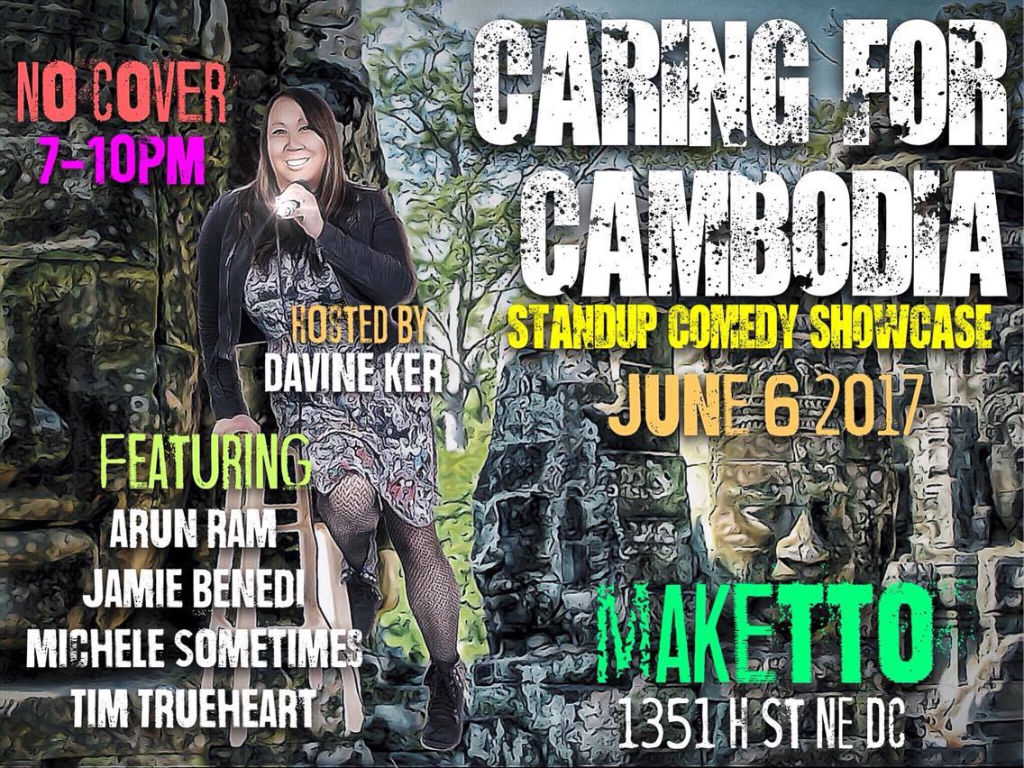 DavineDC's tweet photo. Have a Feel Good Tuesday with laughter and supporting a great cause tomorrow, at @maketto1351 for @caring4cambodia #comedy #cause #children https://t.co/YfHBcQN1AV
