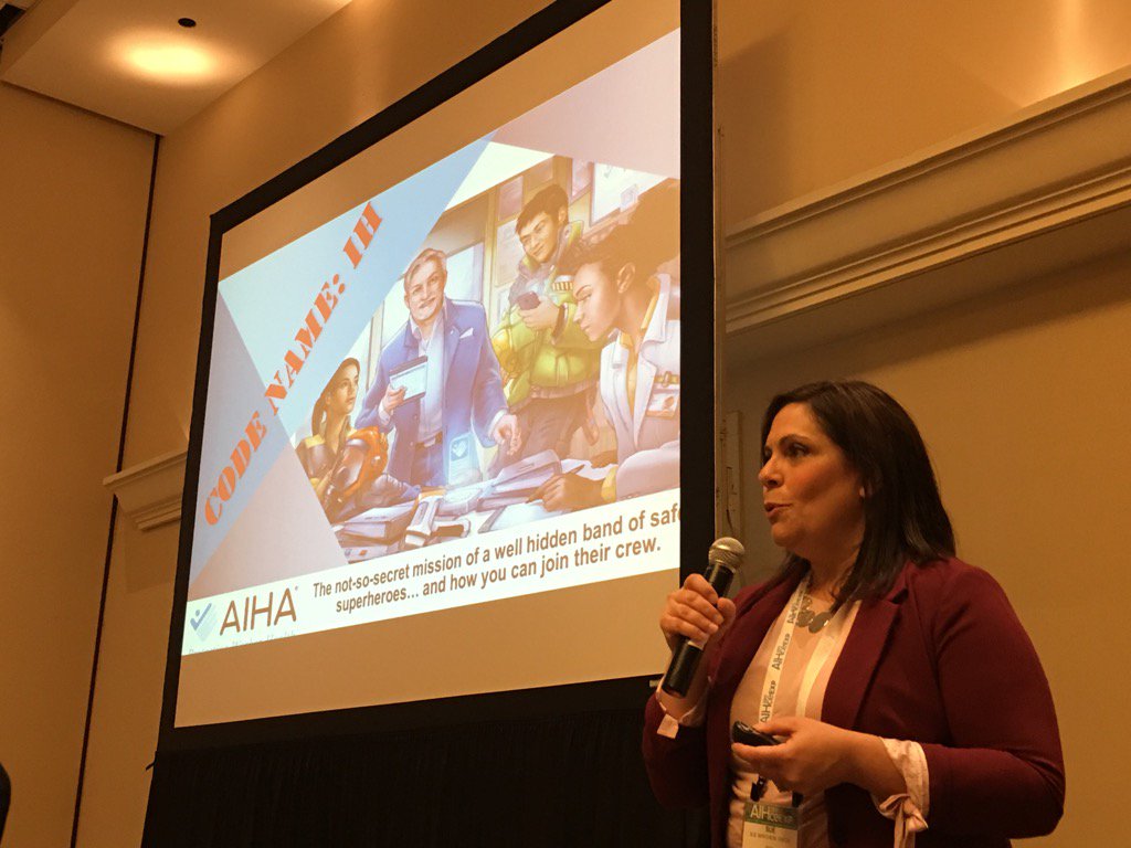 AIHA's tweet photo. Dir.of mktg Sue Marchese sharing our #IHProPath #IHHeroes. Avatars not designed after any board members ;) https://t.co/S0Fn8mzEdp