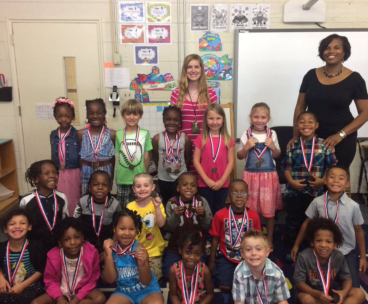 miss_morey's tweet photo. We are so proud of our medals!! 🏅Kindergarten Awards Day was a success! #Kindergarten @Molly_Capps @Daryl_N_Jackson @Mnmc007 @dawn_vang7 https://t.co/sNTlbmrmdR