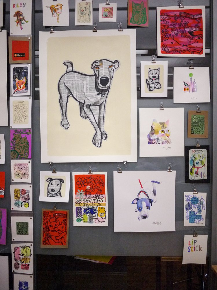 PositivelyDogSt's tweet photo. Thanks for coming. #positivelydogstreet #johnandwendy #greenpointopenstudios https://t.co/rQ8oH39TE1