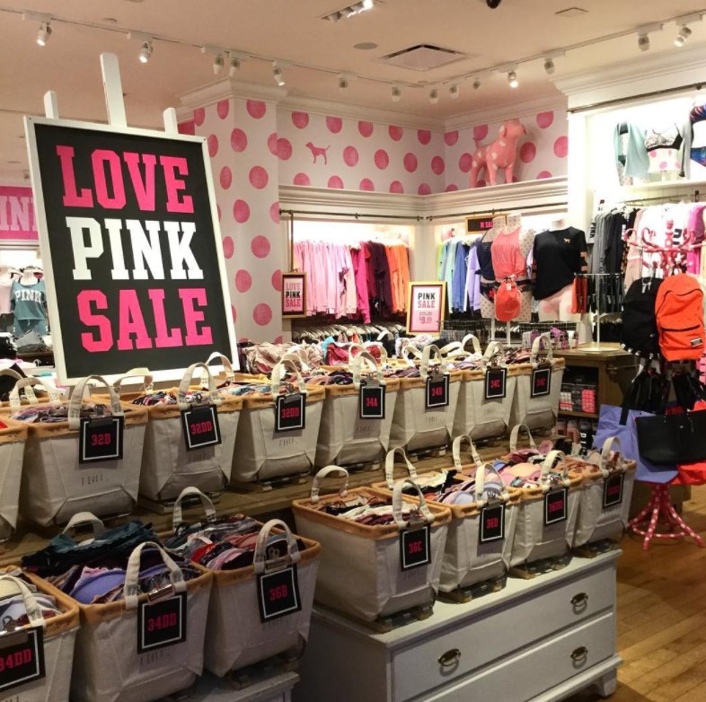 VSPINK's tweet photo. ⏰ It's time! Love PINK Sale starts NOW: PINK Bras $9.99 + up, PINK Panties $3.99, and PINK Apparel $9.99 + up. https://t.co/ojReAQh71J https://t.co/gbJ9ayZtnn