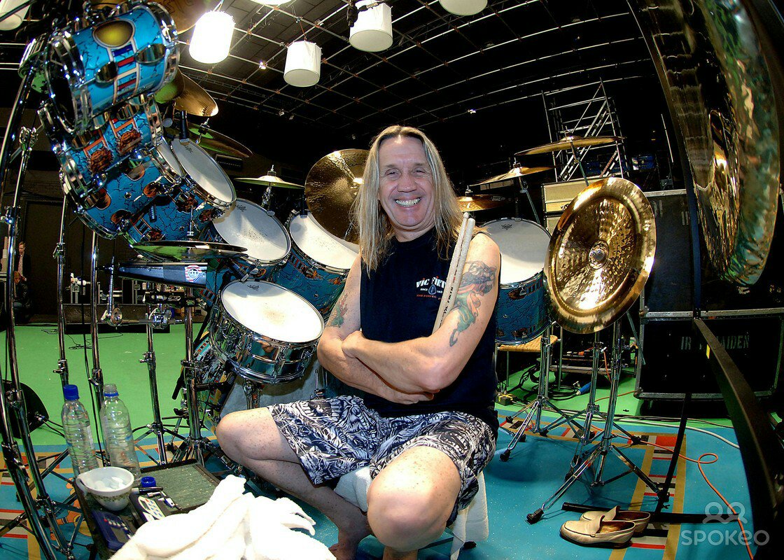 One of the greatest drummers of all time, Nicko McBrain. Happy birthday! 