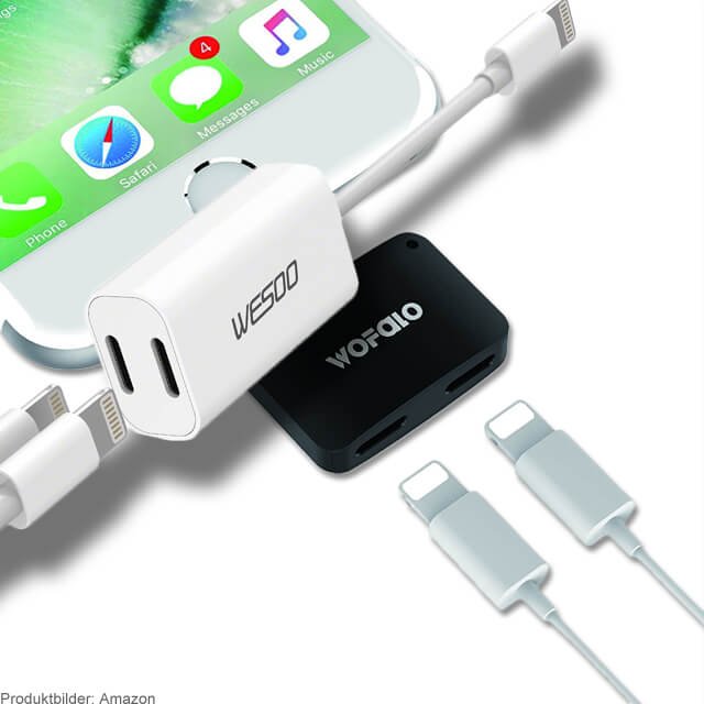 SirApfelot's tweet image. Doppel Lightning Adapter: Splitter für iPhone 7 / Plus und iPhone 8 bit.ly/2rtkvdv #lightningsplitter #lightningadapter #lightning