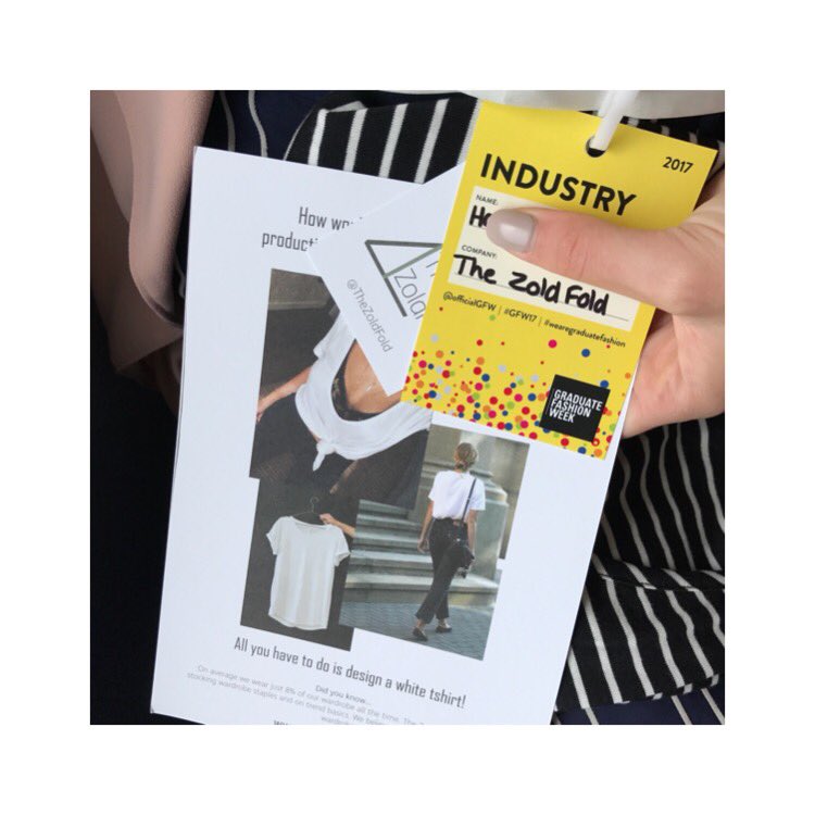 TheZoldFold's tweet photo. @OfficialGFW we are here again today launching our competition to students. Come and find us for more #GFW17 #wearegraduatefashion https://t.co/kFcdHHnZmz
